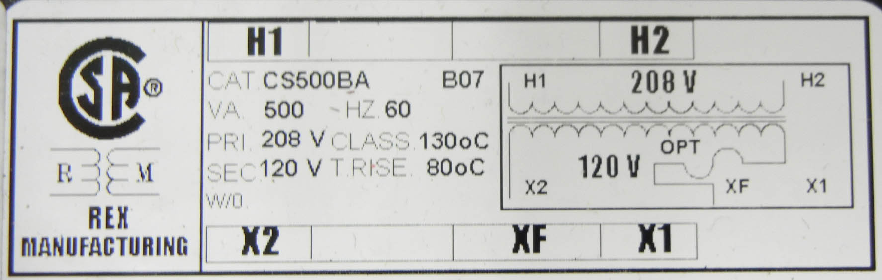 208V-Pri-120V
