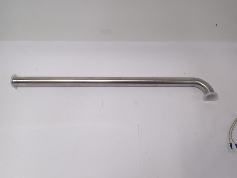  MBraun KF 40 Compatible Pipe With Elbow Helium Leak 1x10^-6 75cm Long 