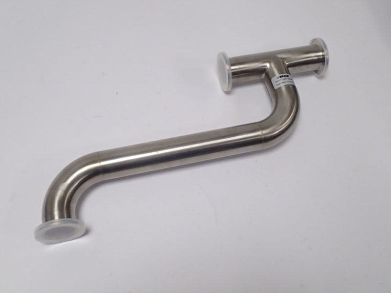 MBraun KF 40 Compatible Pipe With Tee Helium Leak 1x10^-6