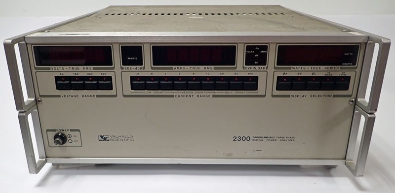 Valhalla 2300 Programmable 3 Phase Digital Power Analyzer 