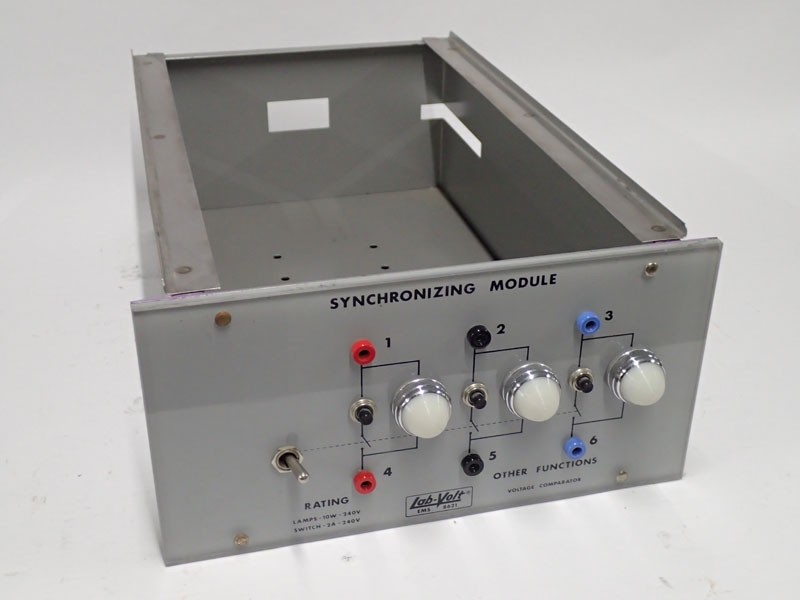Lab-Volt EMS 8621 Synchronizing Module and Voltage Comparator Lamp - 10W -240V Switch - 2A -240V Tested 