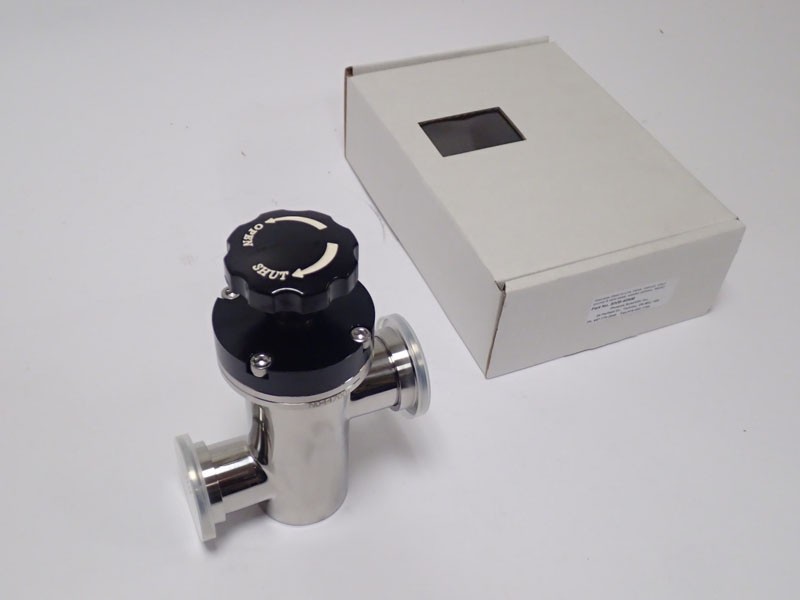 Stainless Steel In-Line Valve, Manual, Viton Bonnet & Seat Seals, Welded Bellows, NW40 SIVB-4NM Conflat