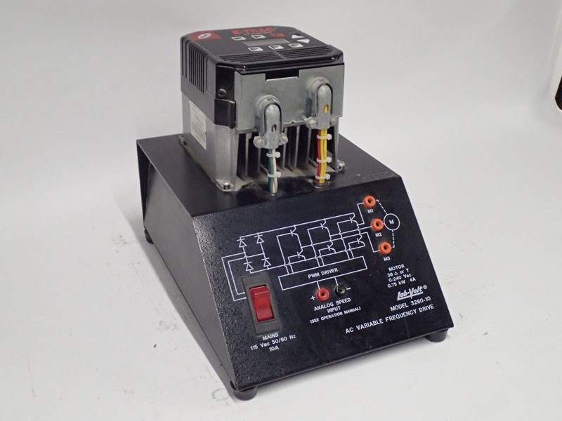 Lab-Volt 3260-10 AC Variable Frequency Drive with Woods E-TRAC AC Inverter Tested