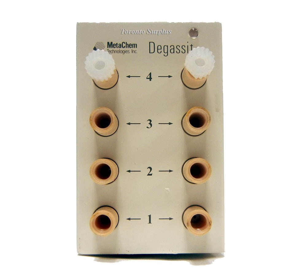 MetaChem Degassit 6324 HPLC Solvent Degasser with Power Supply 