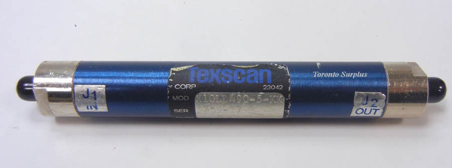 Texscan 23042 / X10LD490-5- KK Microwave RF Bandpass Filter 