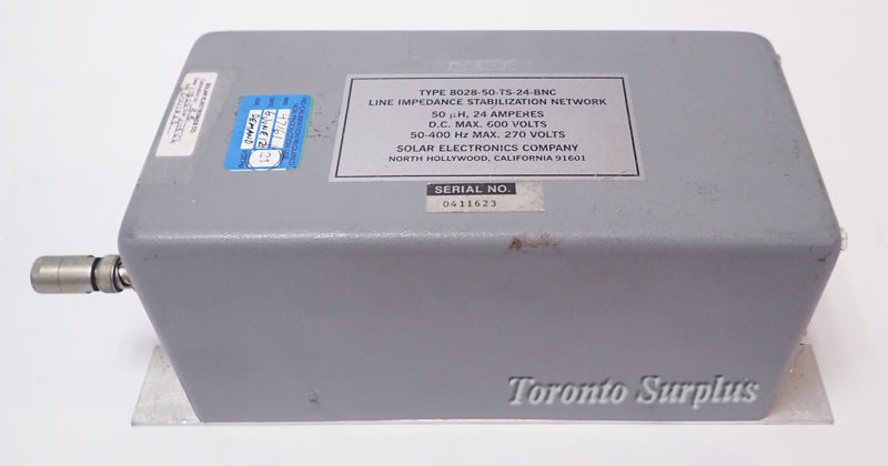 Solar Electronics Type 8028-50-TS-24-BNC 