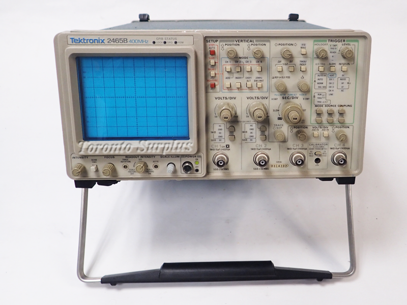 Tektronix 2465B 400 MHz  Oscilloscope, 4 Channel Analog, Programmable with OPT 10