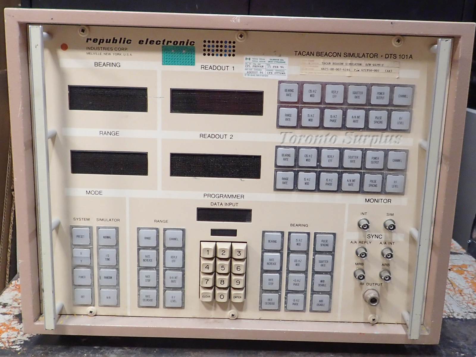 Republic Electronics DTS-101A Tacan Beacon Simulator 1