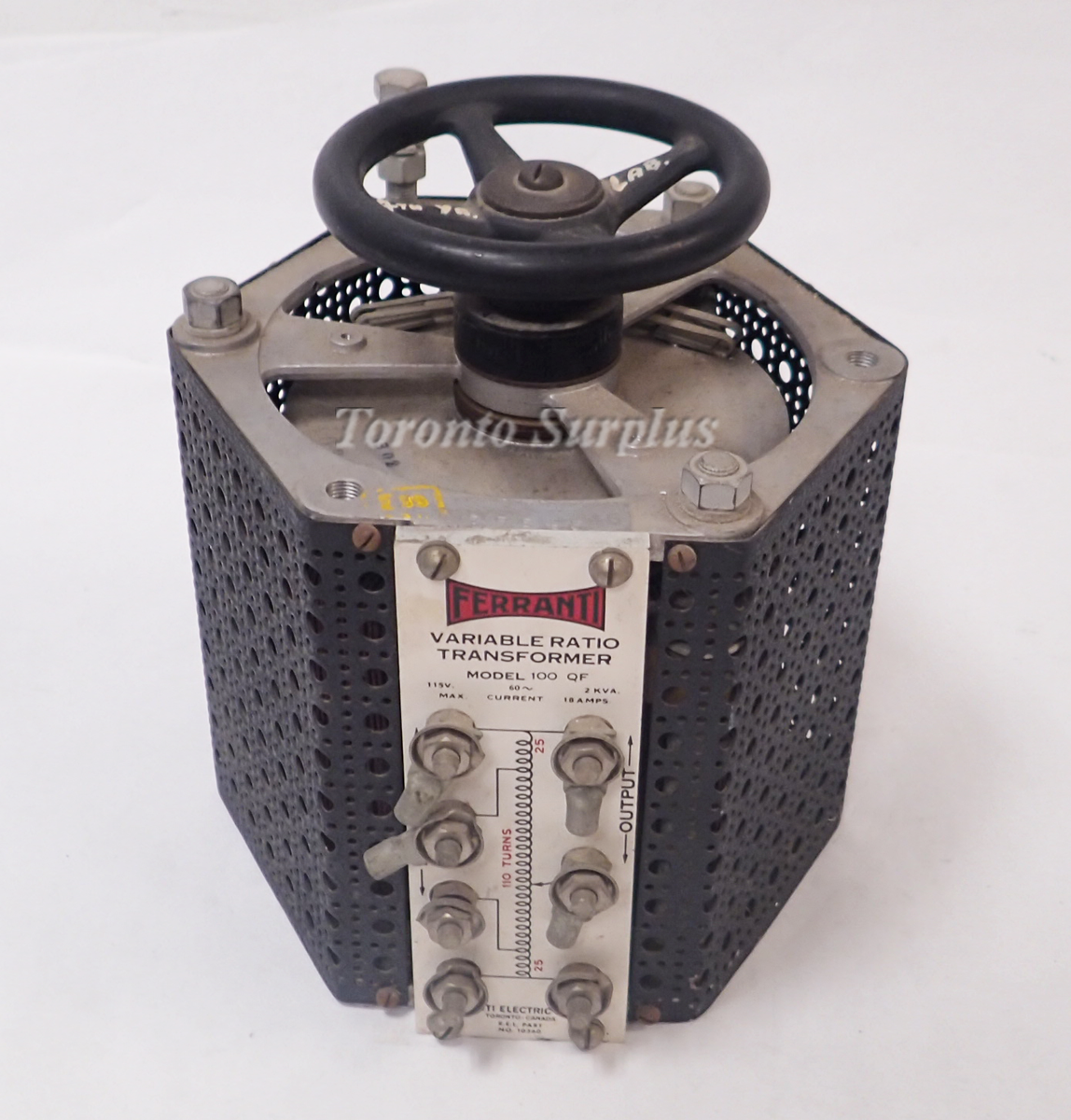 Ferranti 100 QF Variable Ratio Transformer 1