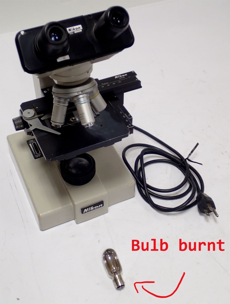 Nikon SC Binocular Microscope with 4 SC 0.1, 10 SC 0.25, 40 SC 0.65 0.17, 100 SC 1.25 Oil 0.17 Objectives 