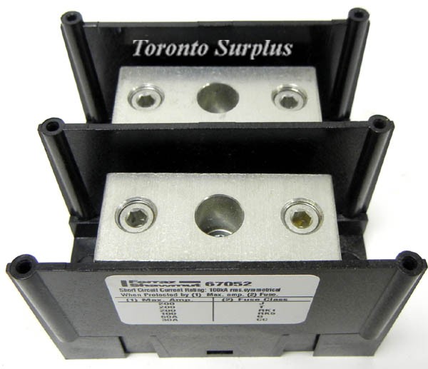 Ferraz Shawmut 67052 2 Pole Aluminum Power Distribution Block - 420A, 600V ,14 TO 2/0 AWG BNIB / NOS