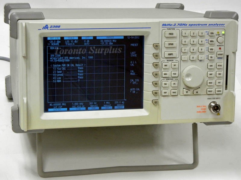 IFR 2398 Spectrum Analyzer 9 kHz - 2.7GHz with PCMCIA Card Interface (In Stock)