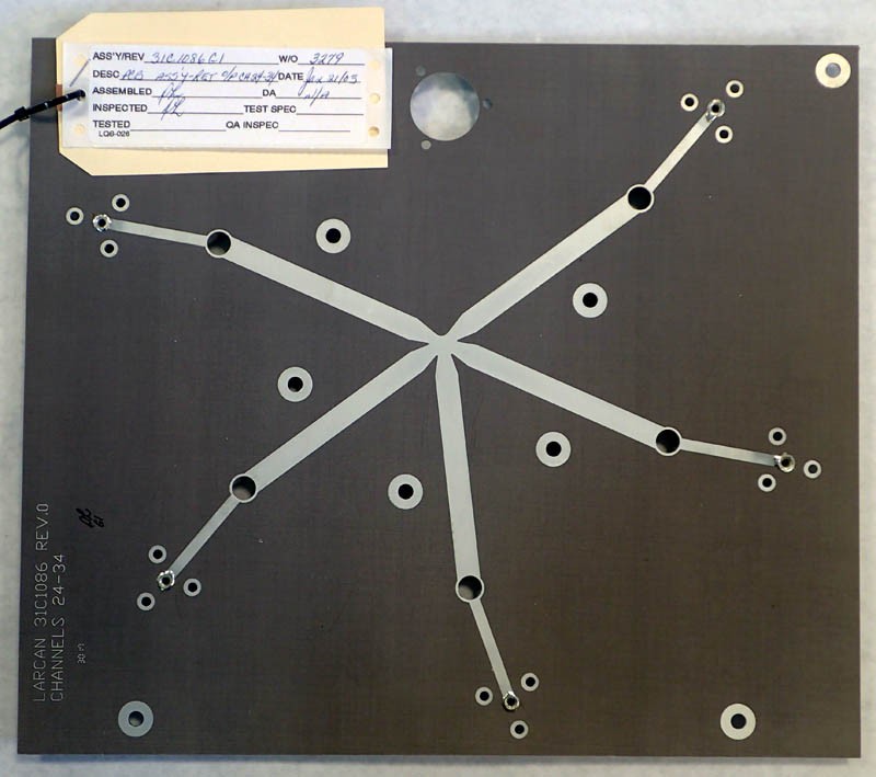 Larcan 31C1086 G1 REV 0 PCB Assembly Board, Channels 24-34