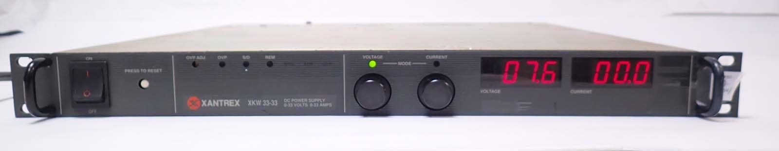 a 33V, 33A Xantrex XKW 33-33 Power Supply, 0-33 VDC, 0-33 Amp