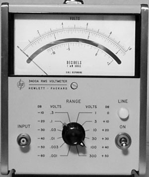 HP 3400A / Agilent 3400A RMS Voltmeter - Basic Testing Only