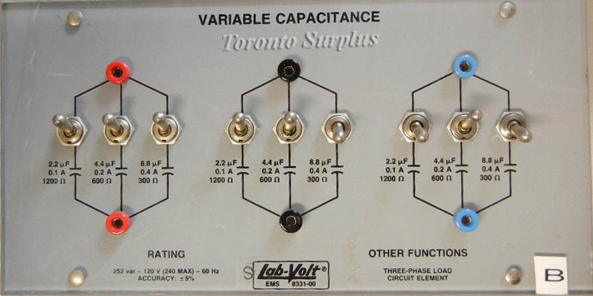 LabVolt 8331Capacitive Load