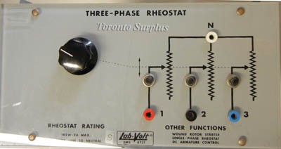  LabVolt 8731 Three Phase Rheostat