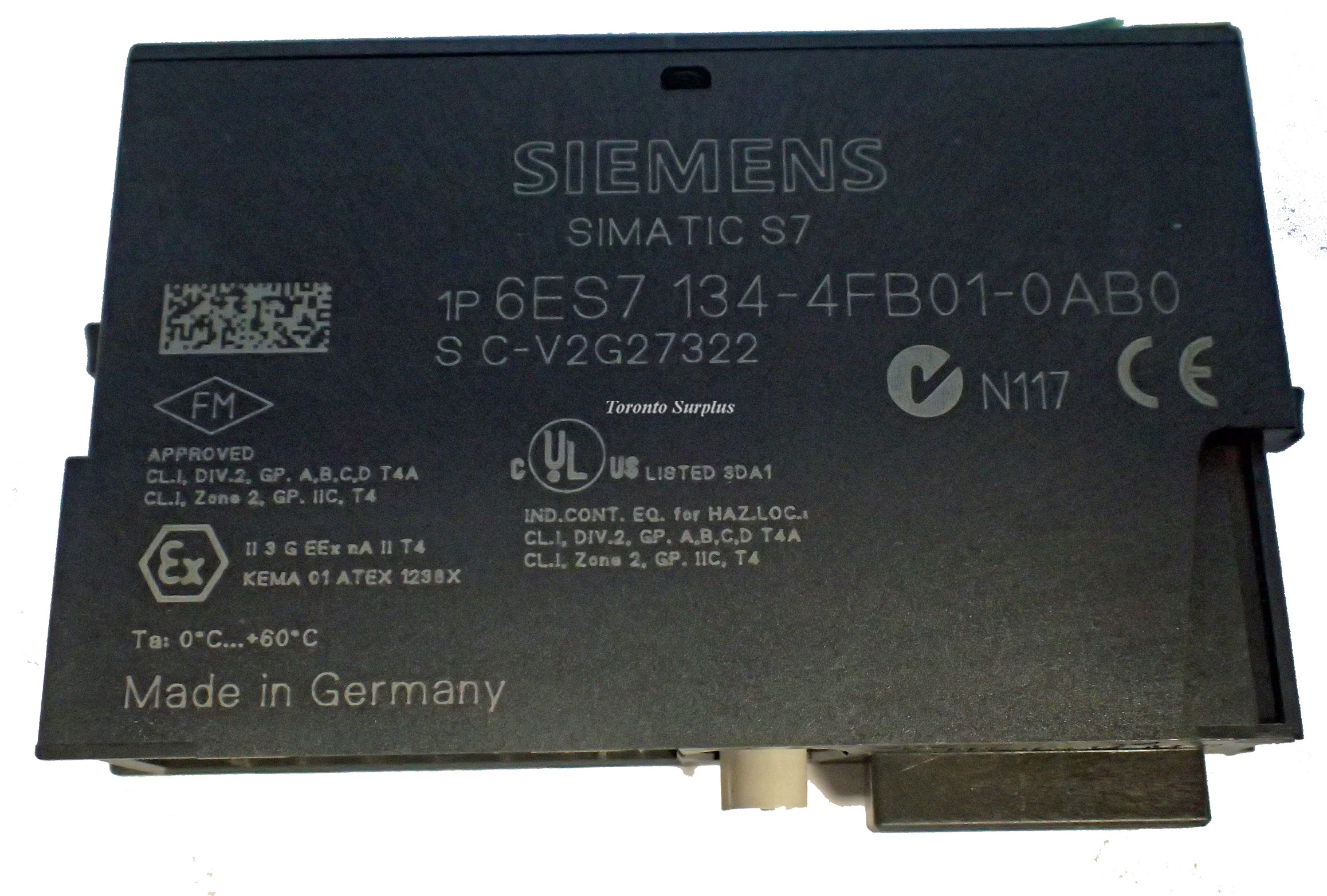 Siemens Simatic 6ES7134-4FB01-0AB0 ET 200S Distributed I/O 2AI U ST Analog Electronic Module 24 VDC
