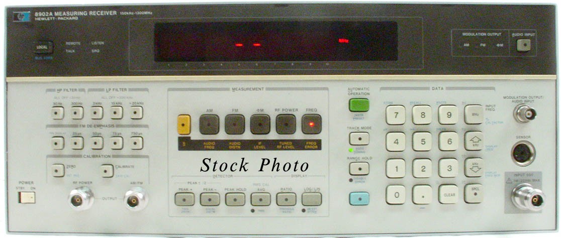 HP 8902A / Agilent 8902A Measuring Receiver OPT 003, 021, 030, 033, 037