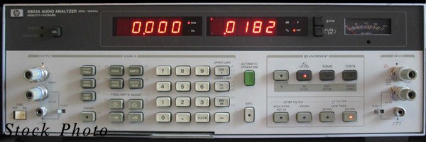 HP 8903B / Agilent 8903B Audio Analyzer 20 Hz-100 kHz with HP-IB, 400 Hz High-Pass Filter & CCIR/ARM Weighting & OPT 01