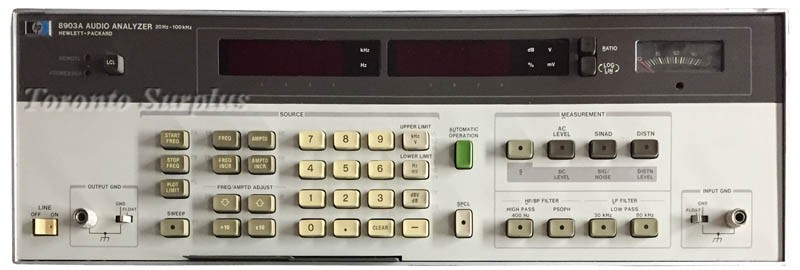 HP 8903A / Agilent 8903A Audio Analyzer 20Hz-100kHz with HP-IB/GPIB