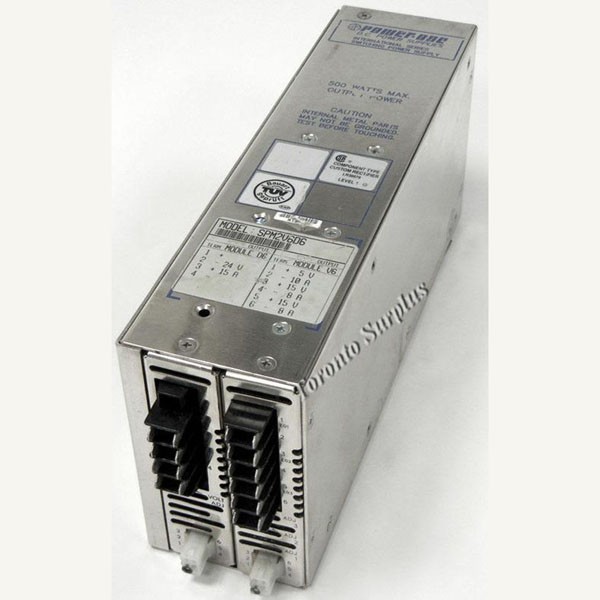 am 12VDC 12A / 15VDC 10A Power-One SPM2V606 Power Supply, EnclosedOpen Frame, Switching Type, 6 Output                               