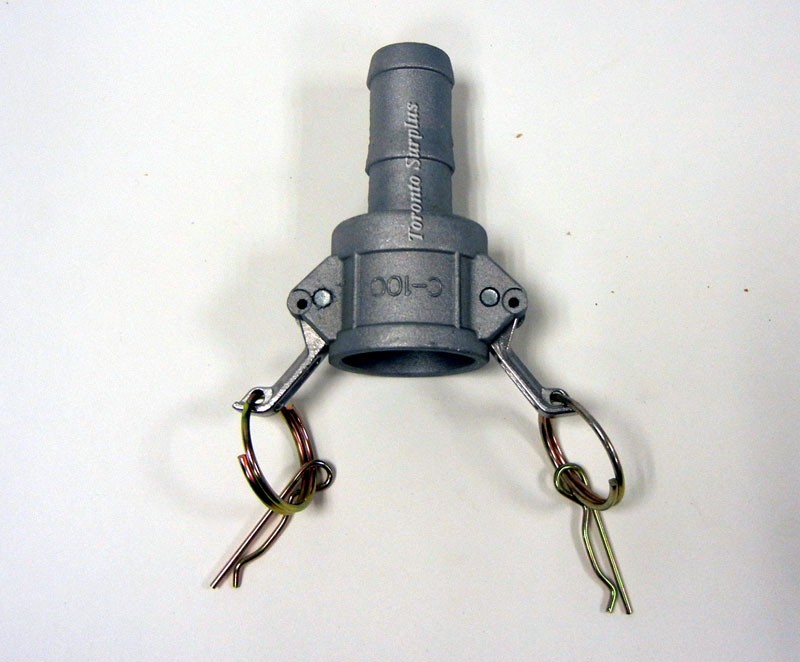 3/4" SS Camlock C100 Quick Disconnect Fitting, Male Hose Barb