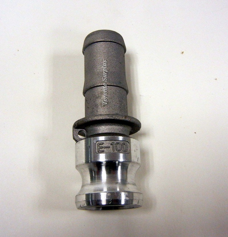 3/4" SS Camlock E100 Quick Disconnect Coupling, Male Hose Barb