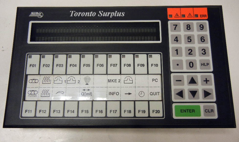 Seho PCS 400FZ  PLC  Control Panel with PCS 803 Memory Pack