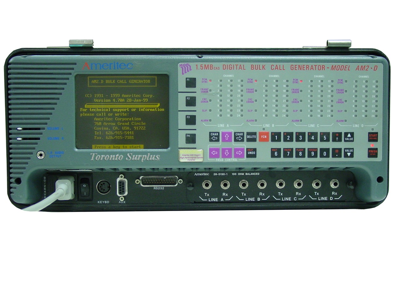 Ameritec AM2 D Digital Bulk Call Generator 1.5MB