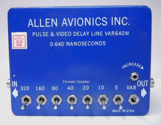 Allen Avionics Pulse & Video Delay Line VAR640M