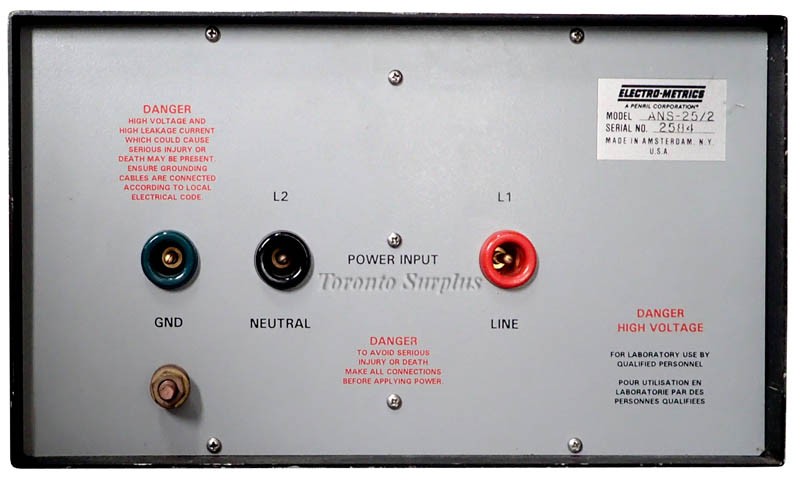 Electro-Metrics ANS-25/2 LISN Line Impedance Stabilization Network, Mil-Spec (like EMCO 3825-2)