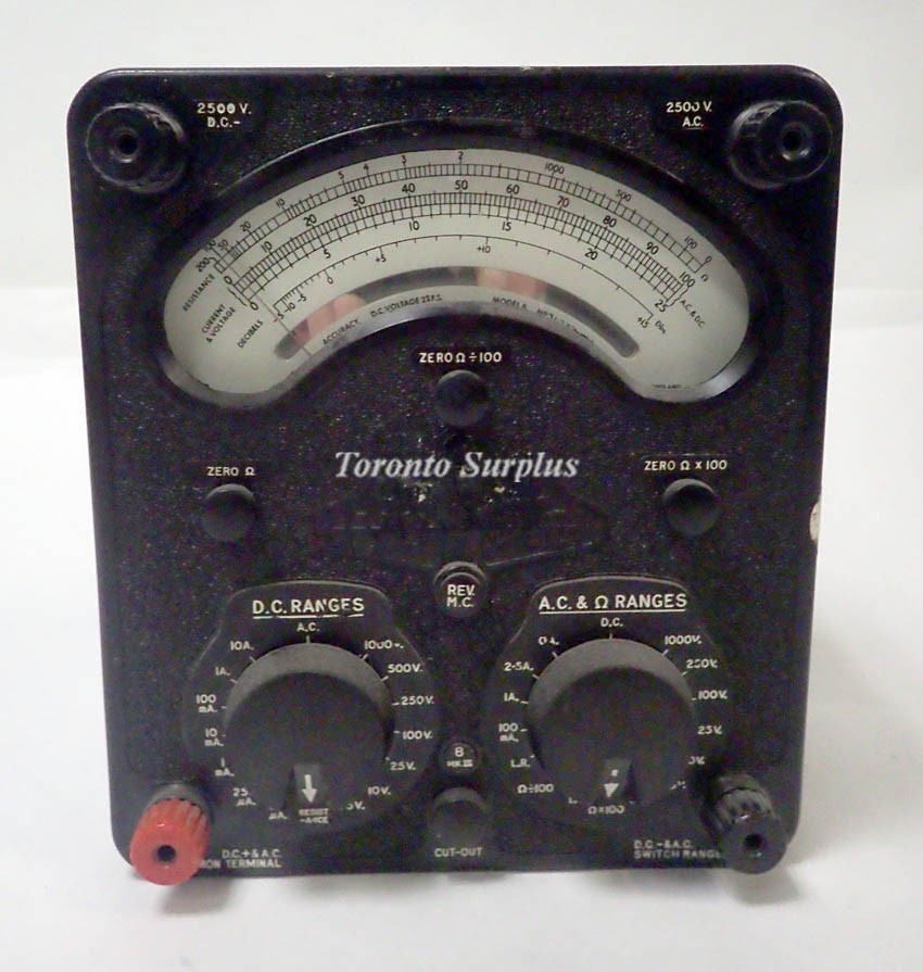 Avo Ltd 13574-3.A Model 8 MK III Universal Avometer 2500V DC Max ...