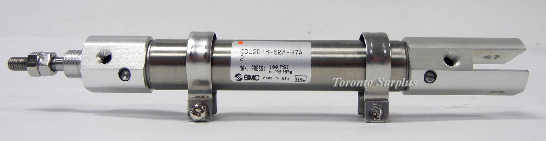 SMC Pneumatic CDJ2D16-60A-H7A2 Round Body Air Cylinder: Standard Type Double Acting, Single Rod, Brand New / NO