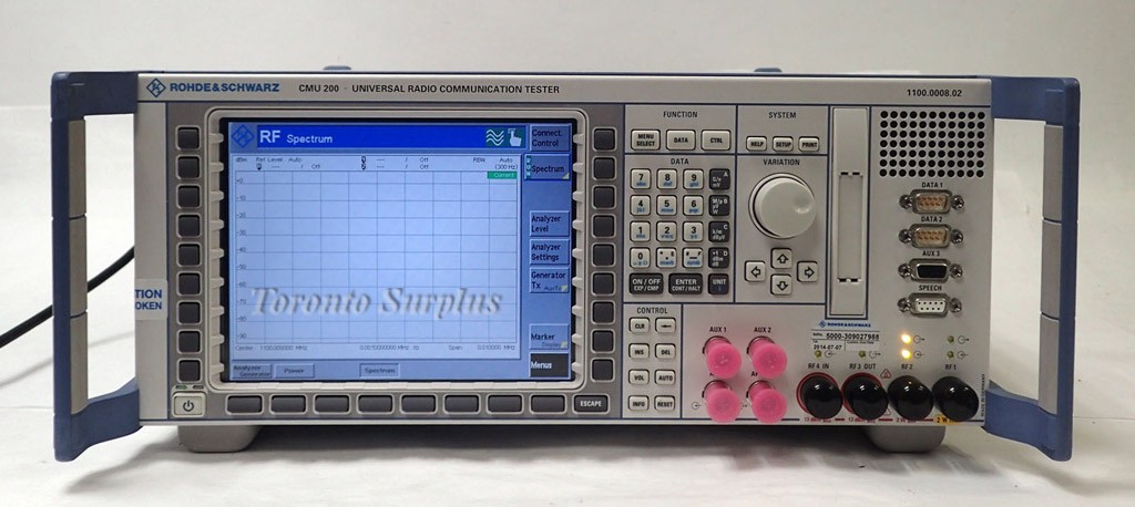 Rohde & Schwarz Cmu200 Universal Radio Communication Tester Loaded