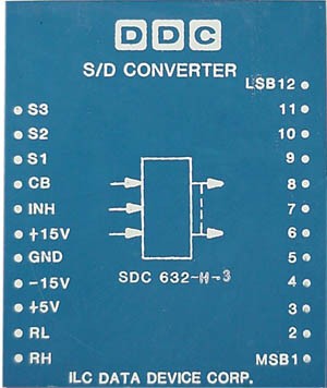 ILC DDC Data Device Corp. SDC-632-H-3 S/D Synchro to Digital Converter