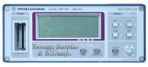 Rohde & Schwarz URV35 Level Meter, DC to 40 GHz