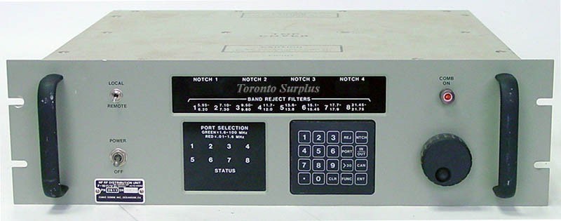 Cubic Communications F-1611/U HF RF Distribution Unit (RFDU), P/N 2611