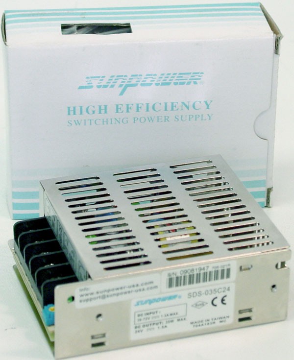 dc 36-72 to 24 VDC Sunpower SDS-035C24 DC/DC Converter