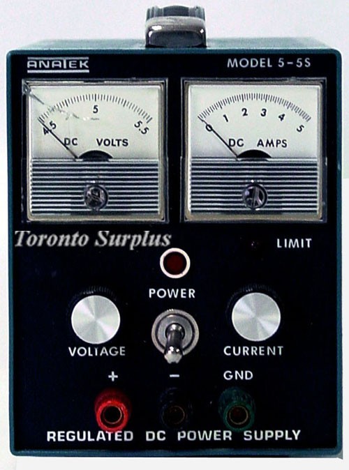 a 5.5V, 5A Anatek 5-5s Switch Mode Laboratory Power Supply, 0-5.5V @ 5A (In Stock)