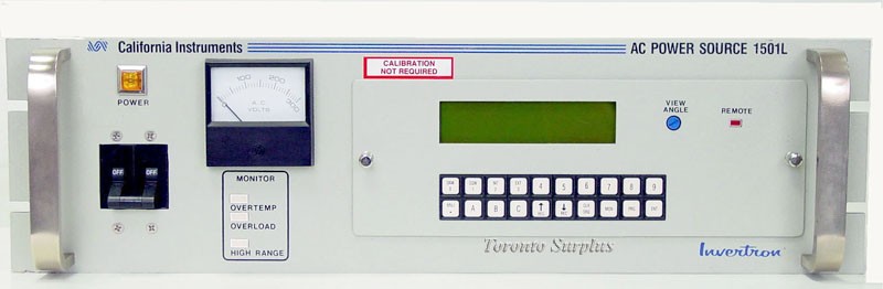 California Instruments 1501L AC Power Source, 1500VA, 45Hz to 5KHz