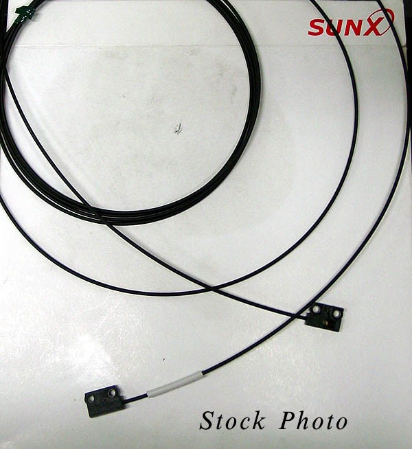 Sunx FT-WZ8 / FTWZ8 Front Sensing Thrubeam Fiber Optic Cable Flat with Compact Rectangular Head, 2M Free-cut, R1MMM Free-cut BNIB / NOS