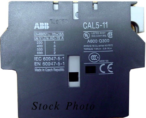 CAL5-11 ABB Auxiliary Contact 1 N/O 1 N/C 