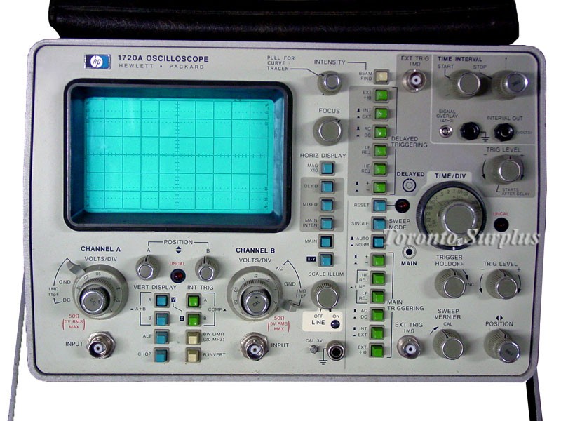 HP 1720A / Agilent 1720A 200 MHz Dual Trace Oscilloscope (Default)