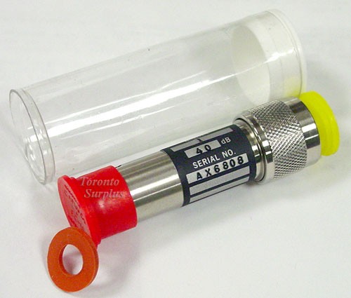 Weinschel Model 1 / 1-40 Fixed Coaxial Attenuator 40dB, dc-12.4 GHz, 5 W, 50 ohm (N connectors) - BRAND NEW/NOS