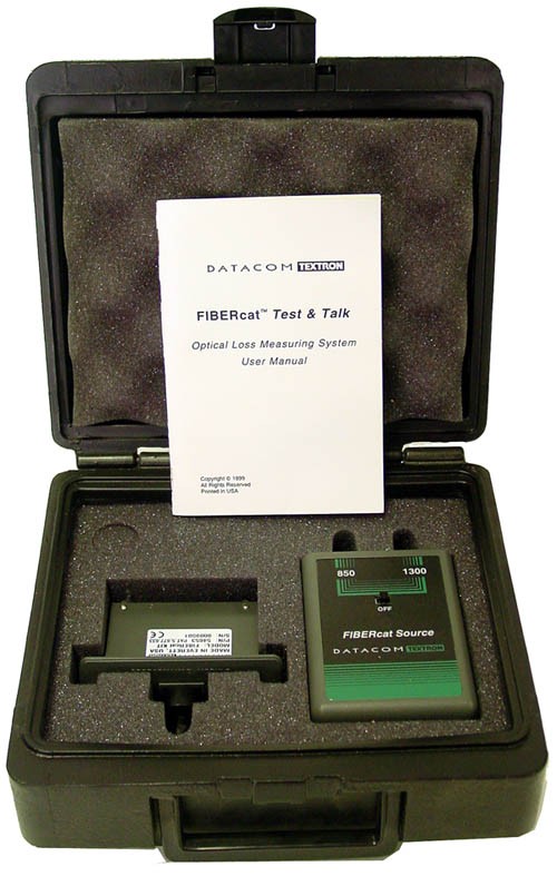 Datacom Textron 54653 FIBERcat Kit Optical Loss Measuring System