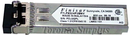 Finisar FTLF8524P2BNV 4.25 Gb/s RoHS Compliant Short-Wavelength SFP Transceiver