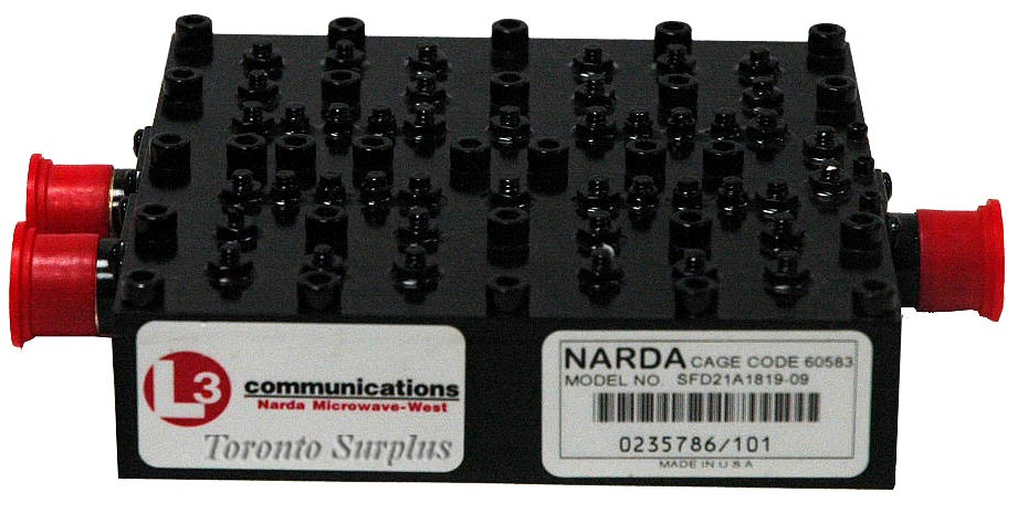 Narda Microwave-West / L3 Communications SFD21A1819-09 PCS Band Duplexer 4000MHz, 100 Watt