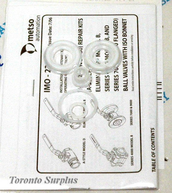 Nelles - Jamesbury RKN-354-TT Valve Repair Kit for ½” SW Ball Valve BRAND NEW / NOS