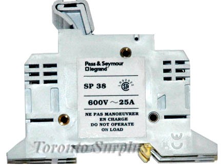 Pass & Seymour / legrand SP 38 600V 25A Din Fuse Block BRAND NEW / NOS rmPass & Seymour / legrand SP 38 600V 25A Din Fuse Block BRAND NEW / NOS rm